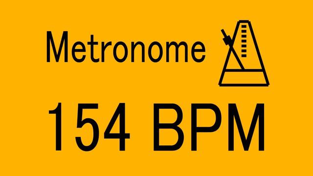 154 BPM METRONOME FOR TRAINING MUSICAL INSTRUMENT / 楽器練習用 メトロノーム / practice смотреть онлайн