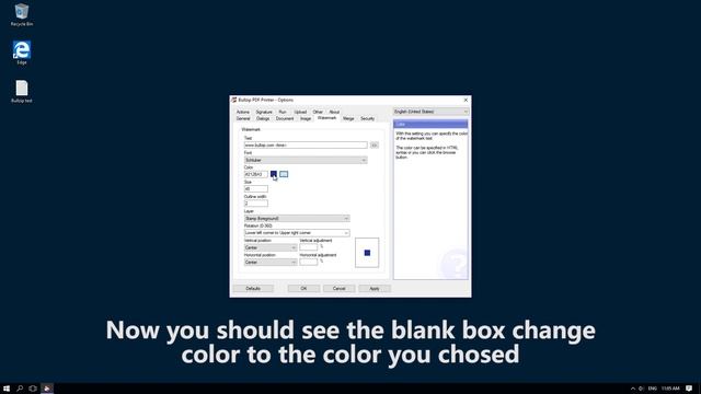Bullzip PDF Printer - Creating a watermark смотреть онлайн