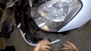 Снимаем передние фары и ПТФ Nissan Almera 2012-2018год