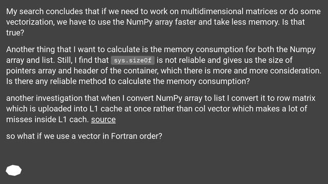 Performance of Numpy Array vs Python List over 1D matrix(Vector) смотреть онлайн