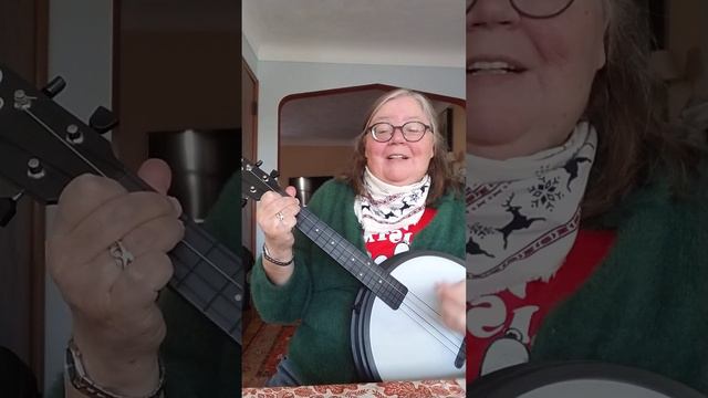 Rocking Around the Christmas Tree (cover) on banjolele by Nancy Olson смотреть онлайн