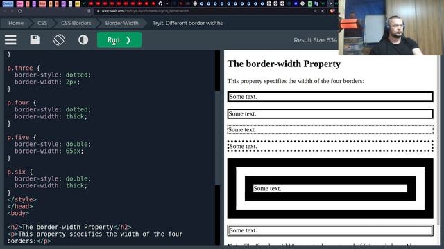 CSS Ширина Обводки смотреть онлайн
