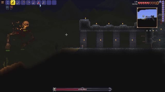 Terraria - Beating Skeletron смотреть онлайн