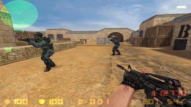 Играем в Counter-Strike: Condition Zero с ботами. Миссия Dust смотреть онлайн