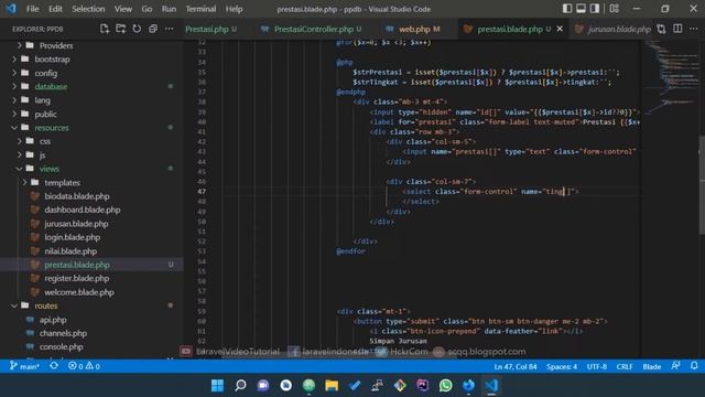 Laravel 9 Tutorial - Insert or Update Multiple Rows From Array Data PPDB App Part 7 смотреть онлайн