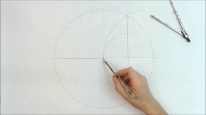 Построение 8 угольника циркулем