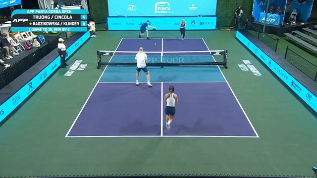 2024 APP Punta Gorda Open I Truong/Cincola vs. Radzikowska/Klinger | Mixed Doubles смотреть онлайн
