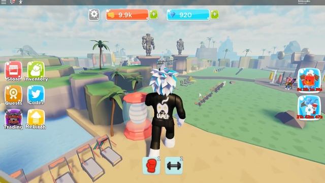 НОВЫЙ СИМУЛЯТОР КАЧКА! БАГ НА ПЕРЕРОЖДЕНИЯ ЕСТЬ ИЛИ НЕТ?! ROBLOX ? Gym Realms ? NEW! ? смотреть онлайн