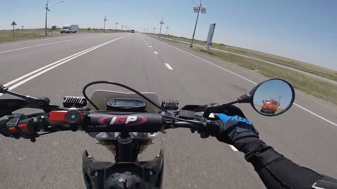 Поездка на Эльбрус на китайском мотоцикле. ЧАСТЬ 2 Волгоград, Элиста, Ставрополь смотреть онлайн