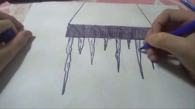 Как нарисовать на крыше дома сосульки смотреть онлайн