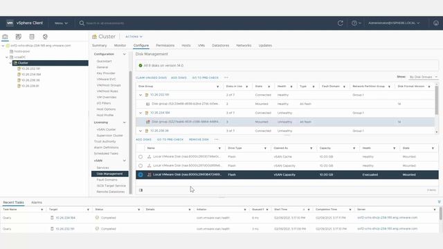 Replacing a Failed Drive in vSAN смотреть онлайн