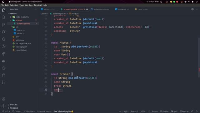 CRIANDO PROJETO E ESTRUTURA DE PASTAS - Aula 1 | API DE MARKETPLACE COM TYPESCRIPT E PRISMA смотреть онлайн