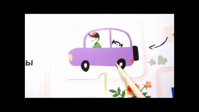 Учим буквы, слоги, слова с книжкой АЗБУКА. Книжка с окошками. МА-ШИ-НА 04 смотреть онлайн
