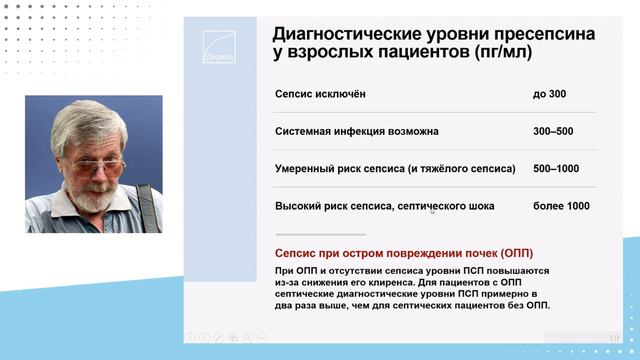 Биомаркеры критических состояний: сепсис, ОПП, С-ОПП смотреть онлайн