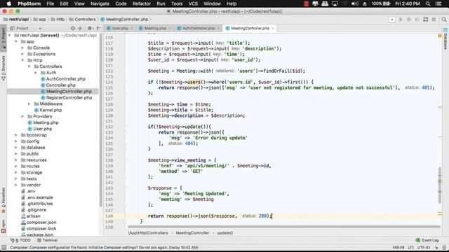 RESTful API with Laravel 5.5 - 16 RESTful API CRUD Interaction Meeting part 2 смотреть онлайн