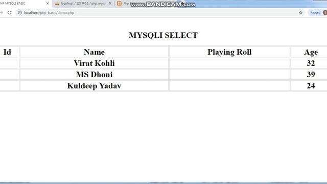 PHP MYSQLI BASIC SELECT || How to Select Data from Database using PHP MYSQLI смотреть онлайн