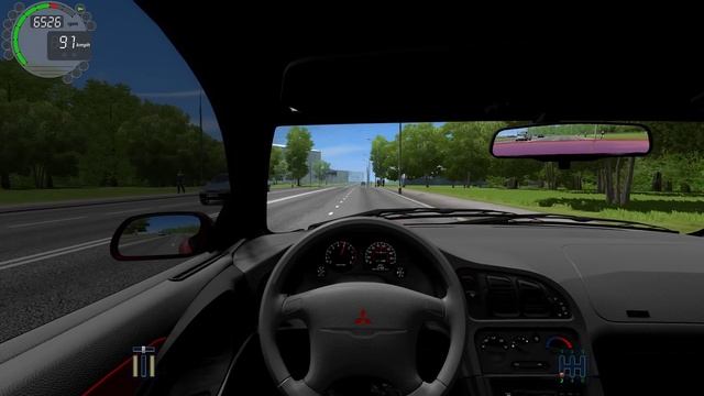 City Car Driving 1.5.5 Mitsubishi Eclipse 1995 - G27 HD [1080p] смотреть онлайн