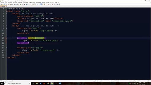 Criação de site em PHP - Parte 2 смотреть онлайн