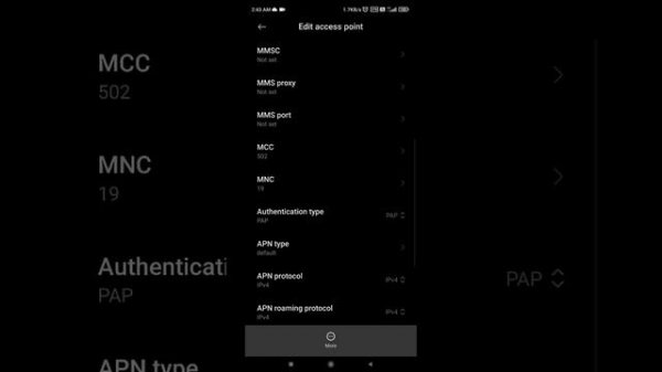 Celcom booster 5g APN setting
