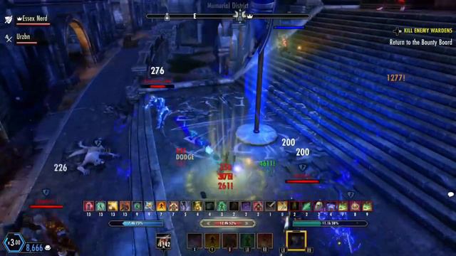 ESO PvP: STAM DK OUTNUMBERED MASSACRE - DRAGONHOLD. смотреть онлайн