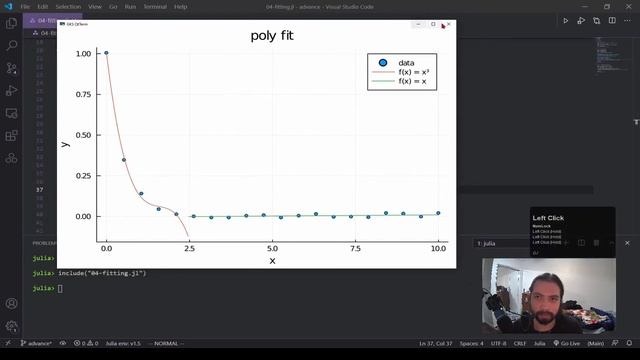 Julia: Polynomial and Nonlinear Fitting смотреть онлайн