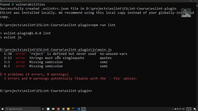 12. How to install npm ESLint plugin in the application and implement the plugin in #ESLint config. смотреть онлайн
