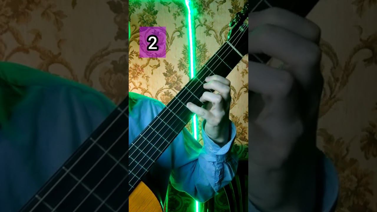 мелодия для начинающих на гитаре #shorts смотреть онлайн