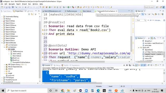 Reading data from csv file Part 2 | Karate Tutorial for Beginner смотреть онлайн