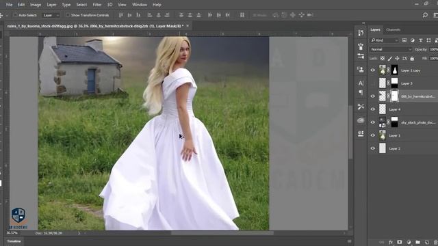 Photoshop cc Tutorial: Photo manipulation photoshop | Dream Girl смотреть онлайн