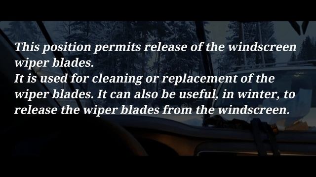 Service position of the windscreen wipers TOYOTA PROACE смотреть онлайн