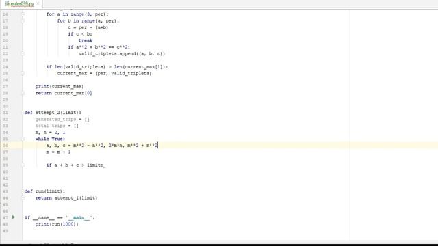 Euler and Python! Ep 039 - Integer right triangles смотреть онлайн
