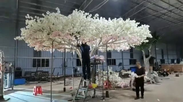 How Does The Giant Custom Fake Cherry Blossom Tree Made？ смотреть онлайн
