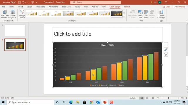 How to Format a Chart in Power Point - Office 365 смотреть онлайн
