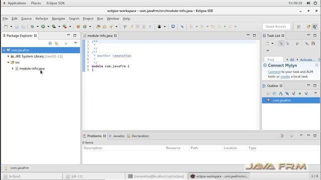 Eclipse 2018-12 Installation on Oracle Linux 7 and Java 11 Modular Programming смотреть онлайн