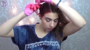 Как покрасить волосы ярко ТОНИКОЙ без осветления  сплит окраска  How to  Dye Spl