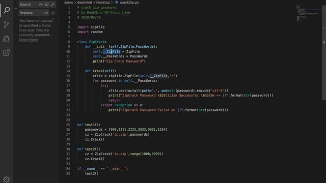 Python写安全小工具系列 - 破解ZIP压缩文件 смотреть онлайн