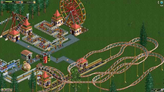 Roller Coaster Tycoon Classic PC Gameplay - EASY MONEY MAKING CHEAT! Works On Most Levels! смотреть онлайн