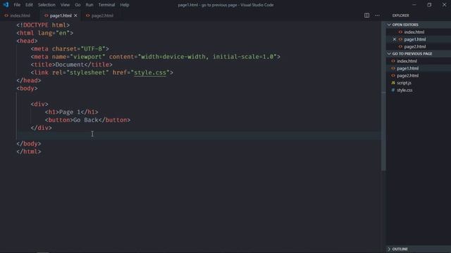 How to Go Back to Previous Page in Javascript смотреть онлайн