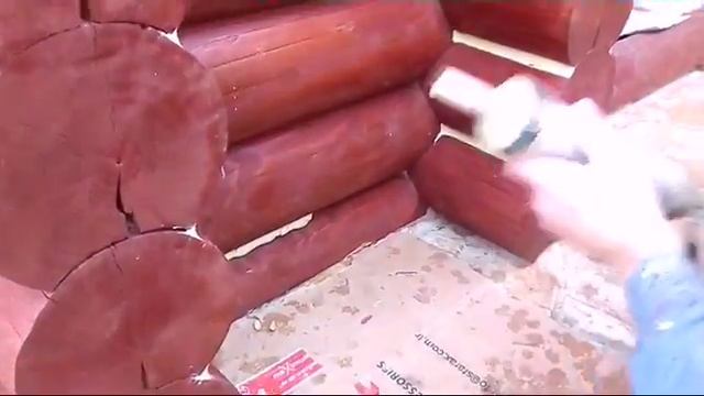 Утепление и герметизация евро сруба,деревянных домов с помощью теплого шва смотреть онлайн