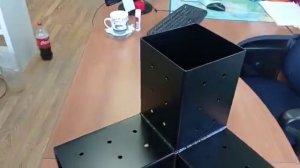 Тройник коннектор  металлический, окрашенный, под брус 140-145 х 140-145 см