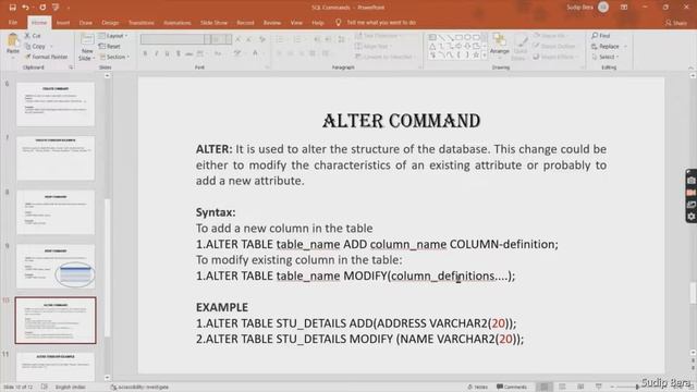 DDL : CREAT, DROP, ALTER, TRUNCATE | SQL Commands | SQL Tutorial смотреть онлайн