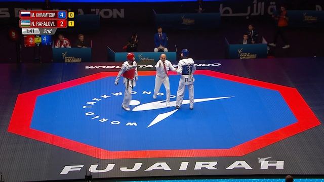 Fujairah 2018 WT GP Final SF M 80kg Maksim KHRAMTCOV RUS Nikita RAFALOVICH UZB смотреть онлайн