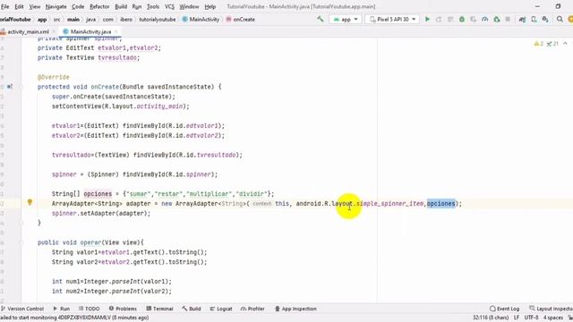 Implementar control Spinner en Android Studio смотреть онлайн