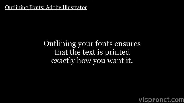 Outlining fonts in Adobe Illustrator смотреть онлайн