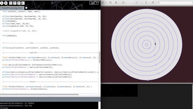 Linocut Printmaking Meets Programming - Map of the Solar System print