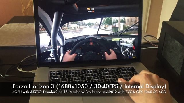 Forza Horizon 3 (Max Settings with eGPU on Macbook Pro Retina (mid-2012) with EVGA 1060 SC 6GB) смотреть онлайн