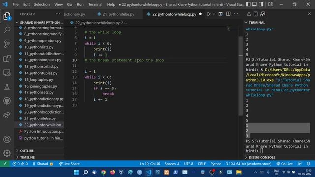 While Loop in Python || Complete Python Tutorial For Beginners in Hindi (Notes) #22 смотреть онлайн