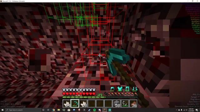Baritone/aristois Nether_quartz_ore Mining Run (2 Diamond Pickaxes)