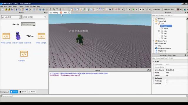 ROBLOX | How to make a Gun (Part 1): Making it a Tool смотреть онлайн