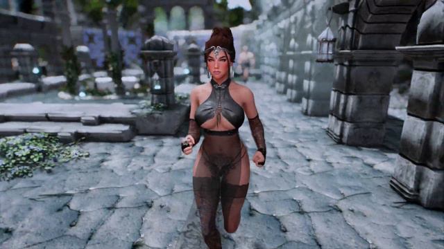 Skyrim Vanargand Animations - Female Idle Walk and Run смотреть онлайн